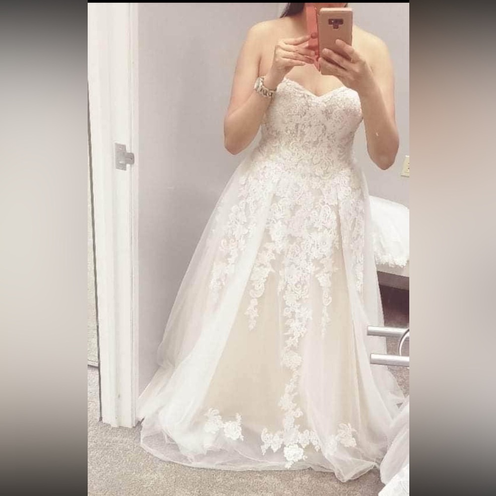 Elegant Lace Wedding Dress, David’s Bridal